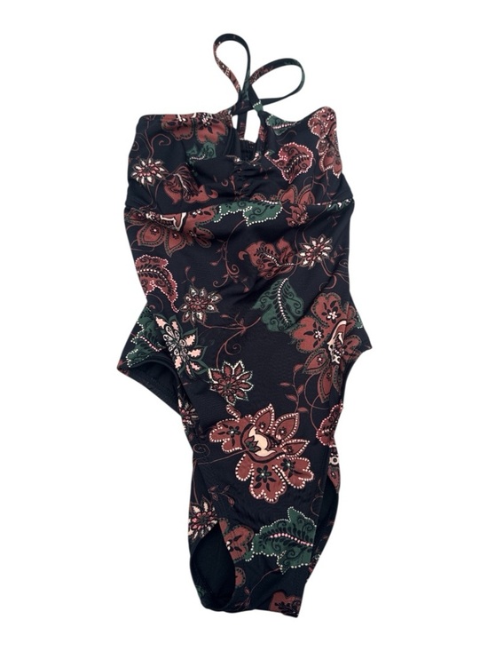 Carve Designs Other - Carve One-Piece Swimsuit  in Black with Rust & Olive Accents Slimming Size 34C
